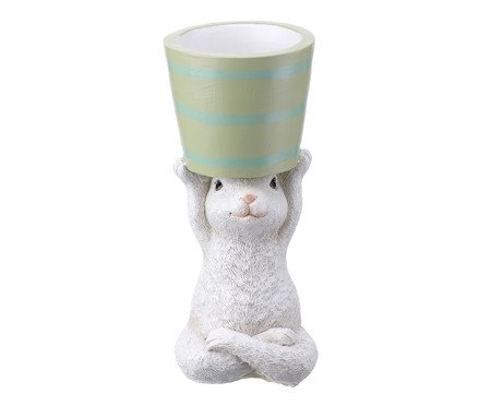 Peça Decorativa  Coelho Fruteira em Resina | Westwing