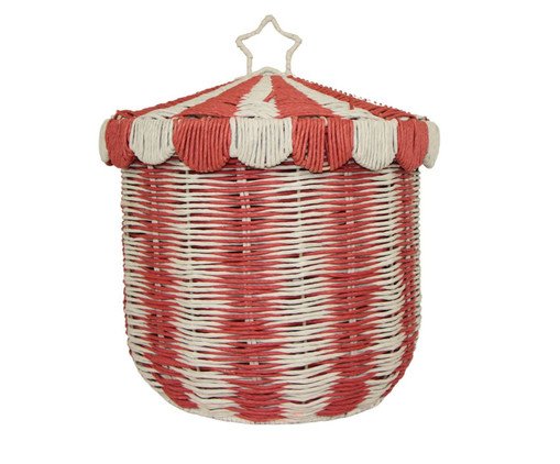Cesto Circo Vermelho Grande Organizador de Brinquedos, colorido | WestwingNow