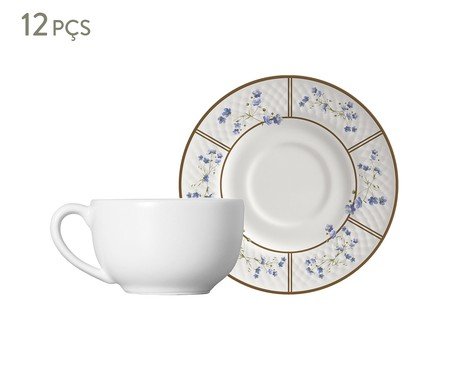 Jogo de Xícaras para Chá com Relevo Heritage | Westwing