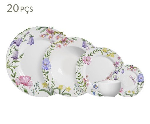 Aparelho de Jantar em Cerâmica Lelis, Branco | WestwingNow