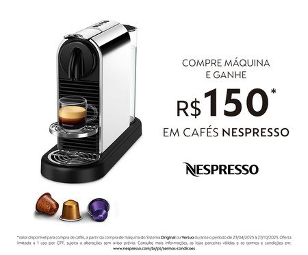 Cafeteira Nespresso Citiz Platinium Metal - 110V | Westwing