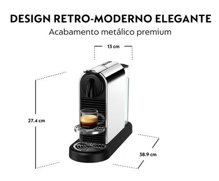 Cafeteira Nespresso Citiz Platinium Metal - 110V | Westwing
