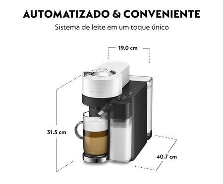 Cafeteira Nespresso Vertuo Lattissimo Branco - 110V | Westwing