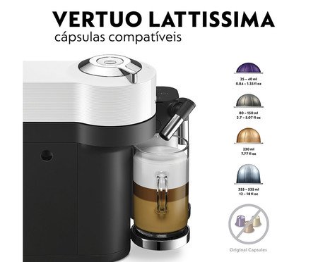 Cafeteira Nespresso Vertuo Lattissimo Branco - 110V | Westwing