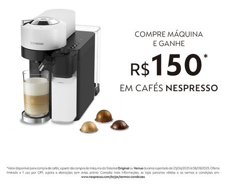 Cafeteira Nespresso Vertuo Lattissimo Branco - 110V | Westwing