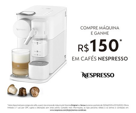 Cafeteira Nespresso Lattissima One Branco - 110V | Westwing