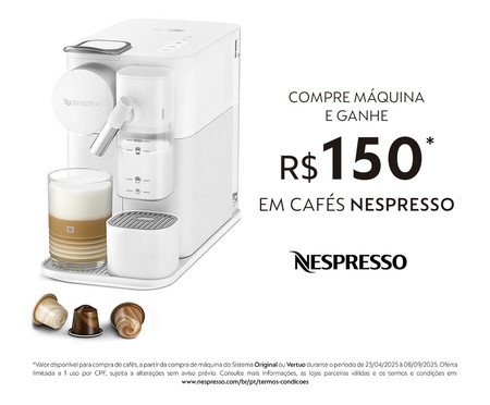 Cafeteira Nespresso Lattissima One Branco - 110V | Westwing