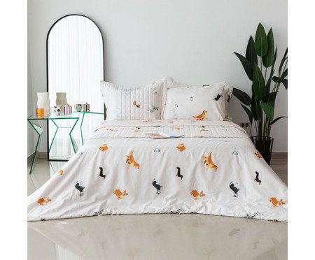 Duvet Jazz Cachorrinhos Palha 200 Fios | Westwing