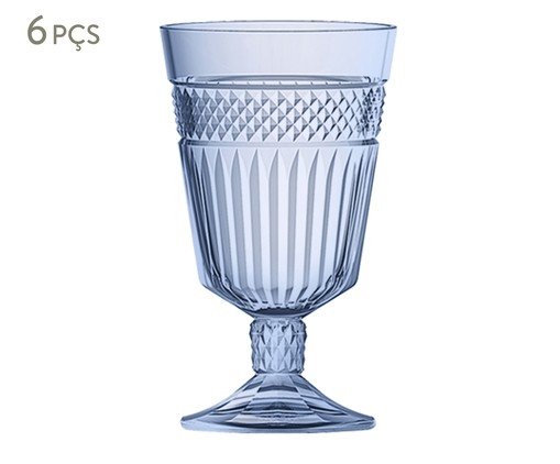 Jogo de Taças Palace Azul Luster, Azul | WestwingNow