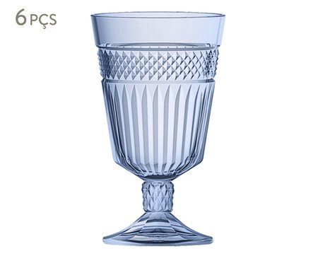 Jogo de Taças Palace Azul Luster | Westwing