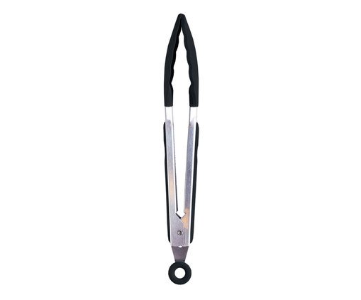 Pegador com Trava em Inox Oikos Preto, Preto | WestwingNow