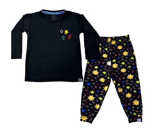 Pijama Happy Boom Longo, black | WestwingNow