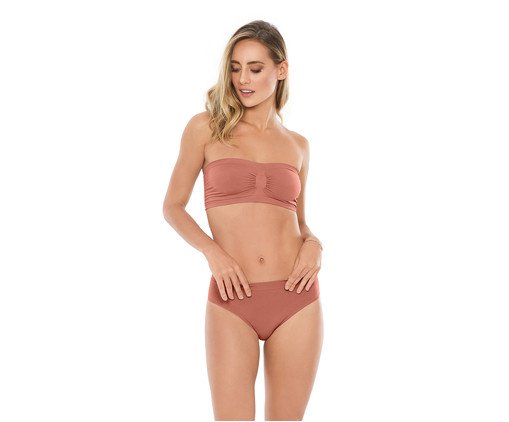 Calcinha Basic Alta Cavada Bronzer - G1, Bronze | WestwingNow