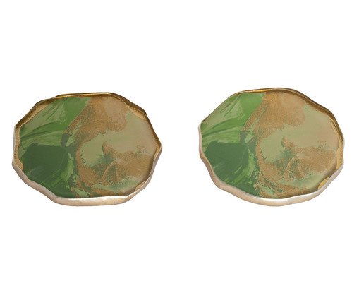 Jogo de Porta Copo Stone Quartzo Verde, Verde | WestwingNow