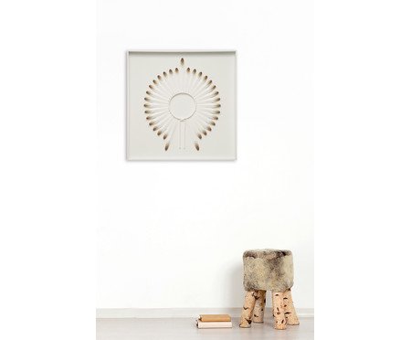 Quadro com Vidro Cocar Vermelho | Westwing