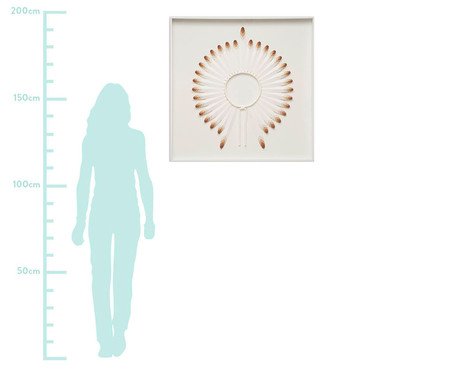 Quadro com Vidro Cocar Vermelho | Westwing