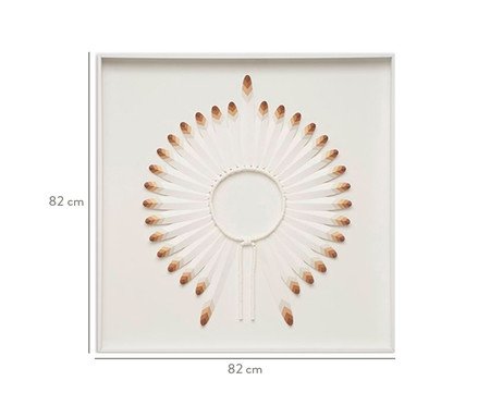 Quadro com Vidro Cocar Vermelho | Westwing