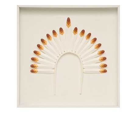 Quadro com Vidro Cocar Colorido | Westwing