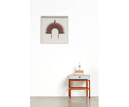 Quadro com Vidro Cocar Terracota | Westwing