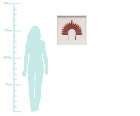 Quadro com Vidro Cocar Terracota | Westwing