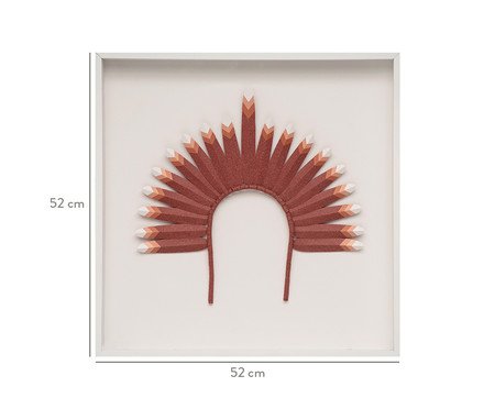 Quadro com Vidro Cocar Terracota | Westwing