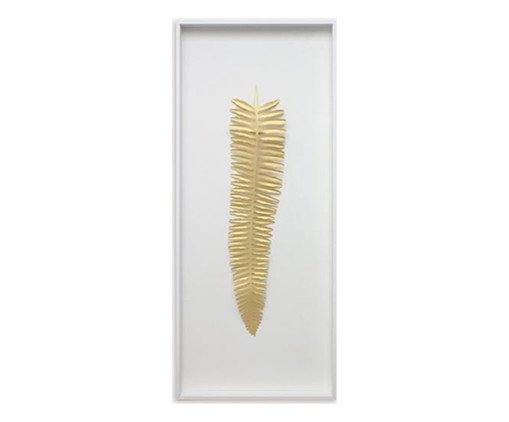 Quadro com Vidro Leaves Sirnak, Multicolorido | WestwingNow