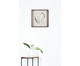 Quadro com Vidro Folha Branco e Dourado - 51x51cm, Multicolorido | WestwingNow