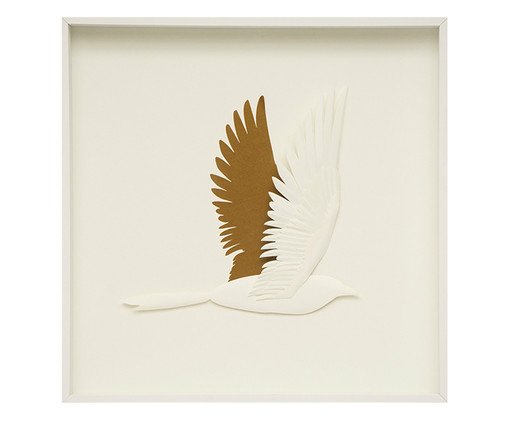 Quadro com Vidro Pássaros Ayla, Multicolorido | WestwingNow