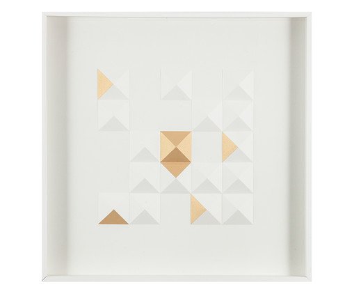 Quadro com Vidro Diamante Dincer - 61x61cm, Multicolorido | WestwingNow