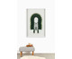 Quadro com Vidro Cocar Verde - 81x121cm, Multicolorido | WestwingNow