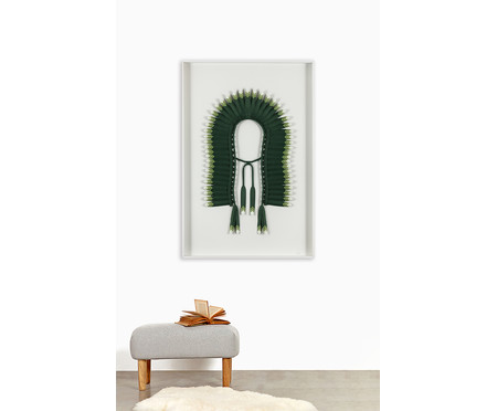 Quadro com Vidro Cocar Verde | Westwing