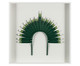 Quadro com Vidro Cocar Verde - 51x51cm, Multicolorido | WestwingNow