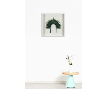 Quadro com Vidro Cocar Verde | Westwing