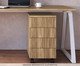 Gaveteiro 4 Gavetas Concept Home Office Nogal Sevilha, wood pattern | WestwingNow