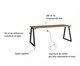 Mesa Escrivaninha Gaveteiro  Concept Home Office Nogal - Preto, wood pattern | WestwingNow