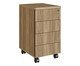 Mesa Escrivaninha Gaveteiro  Concept Home Office Nogal - Preto, wood pattern | WestwingNow