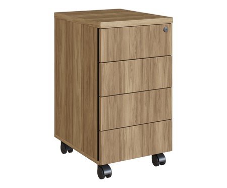 Mesa Escrivaninha Gaveteiro  Concept Home Office Nogal - Preto | Westwing