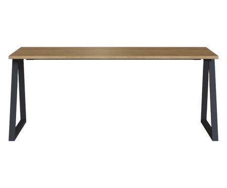 Mesa Escrivaninha Gaveteiro  Concept Home Office Nogal - Preto | Westwing