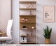 Estante Concept Home Office Nogal - Branco, wood pattern | WestwingNow