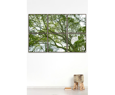 Jogo de Quadros com Vidro Paisagem Árvore - 186x124cm | WestwingNow