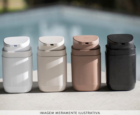 Porta Sabonete Líquido Aura Preto | Westwing