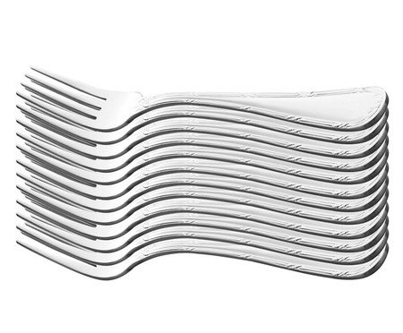 Jogo de Garfos para Sobremesa em Inox Croisé | Westwing