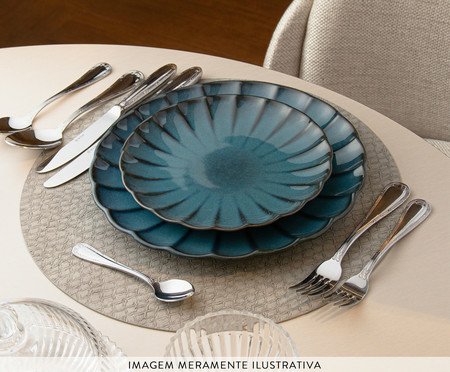 Jogo de Garfos para Sobremesa em Inox Croisé | Westwing