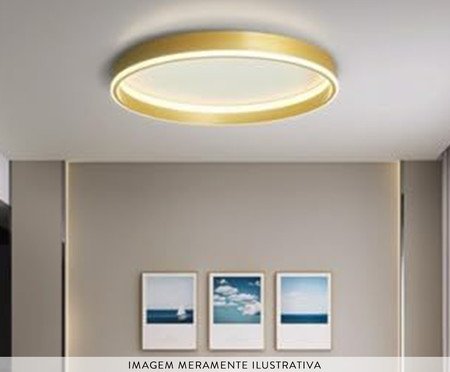 Plafon Bello Dourado Bivolt | Westwing