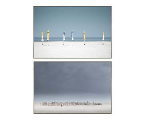 Jogo de Quadros com Vidro Paisagem Caitin, colorido | WestwingNow