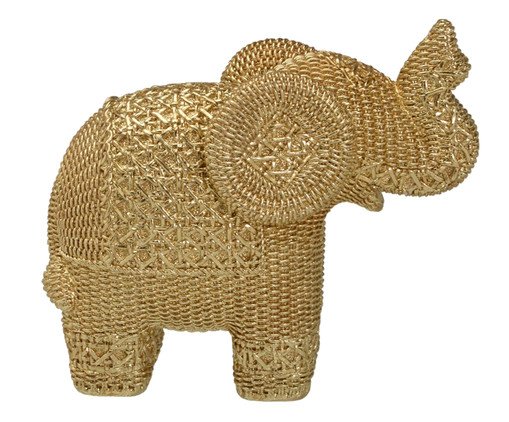 Elefante Decorativo Cyclox, gold | WestwingNow