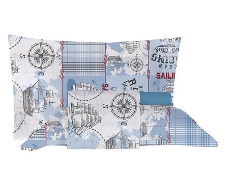 Jogo de Lençol Fios Prime Peças Navio - Solteiro | Westwing