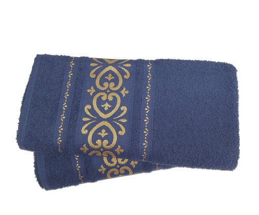Toalha de Banho Afeto Azul Noite - 75X150cm, multicolor | WestwingNow