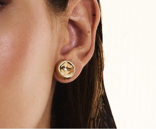 Brinco Mini Bunch Banho de Ouro PP, gold | WestwingNow