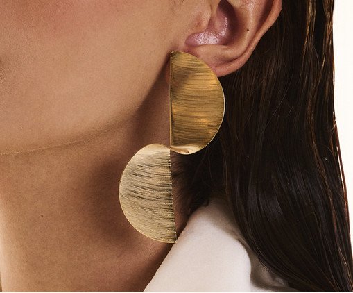 Brinco Mini Teul Banho de Ouro, gold | WestwingNow